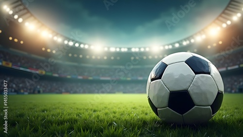 Obraz na płótnie Soccer Championship Congratulations Banner with Editable Text Space w salonie