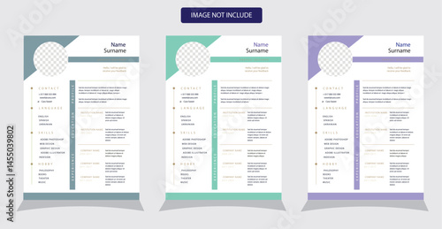 Corporate resume design business template