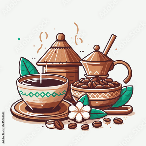 coffee, drink, cafe, indonesian, caffeine, cup, bali, background, beverage, beans, asian, indonesia, traditional, mug, plantation, fresh, table, food, tropical, hot, luwak, beautiful, natural, milk, n