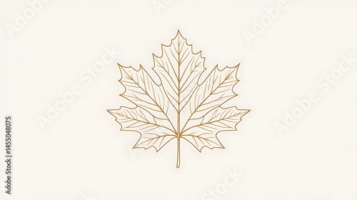 Elegant autumn maple leaf design