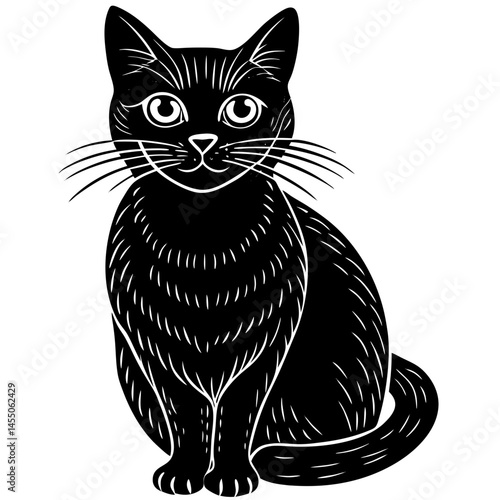 a beautiful workable cat silhouette.