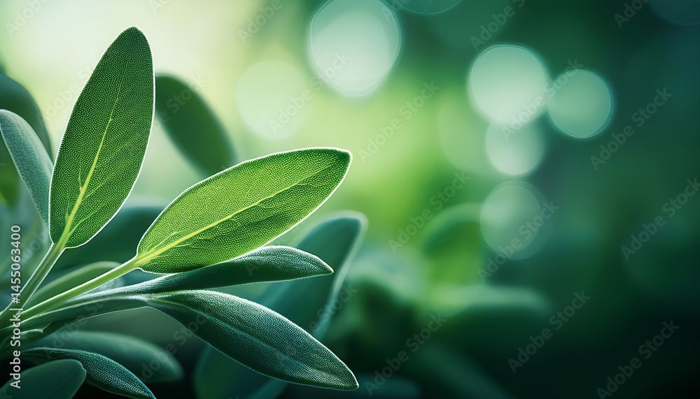 Fototapeta premium abstract background sage bokeh blurry
