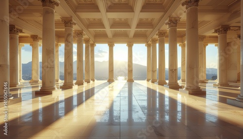 interior of the great palace with distant views