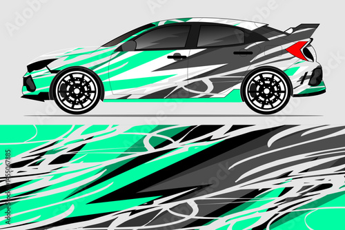 Stylish modified car with vibrant graphics on display (4)