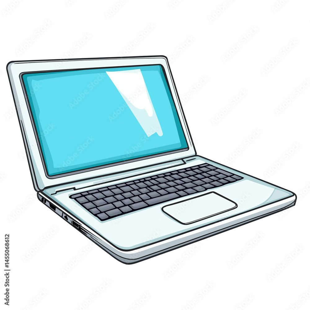 Laptop cartoon clipart, transparent background Laptop cartoon clipart, transparent background