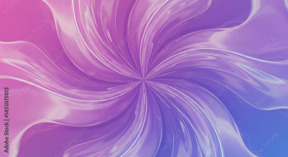 Abstract swirl pattern with pink purple and blue hues radiating from a central point design element Abstract swirl pattern with pink purple and blue hues radiating from a central point design element