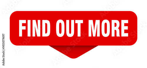 find out more sticker. find out more sign on transparent background