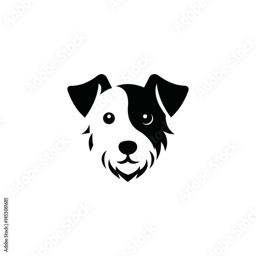 cute, adorable, authoritative and charismatic Jack terrier logo