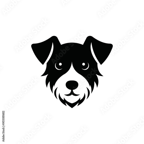 cute, adorable, authoritative and charismatic Jack terrier logo