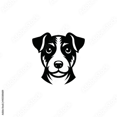cute, adorable, authoritative and charismatic Jack terrier logo