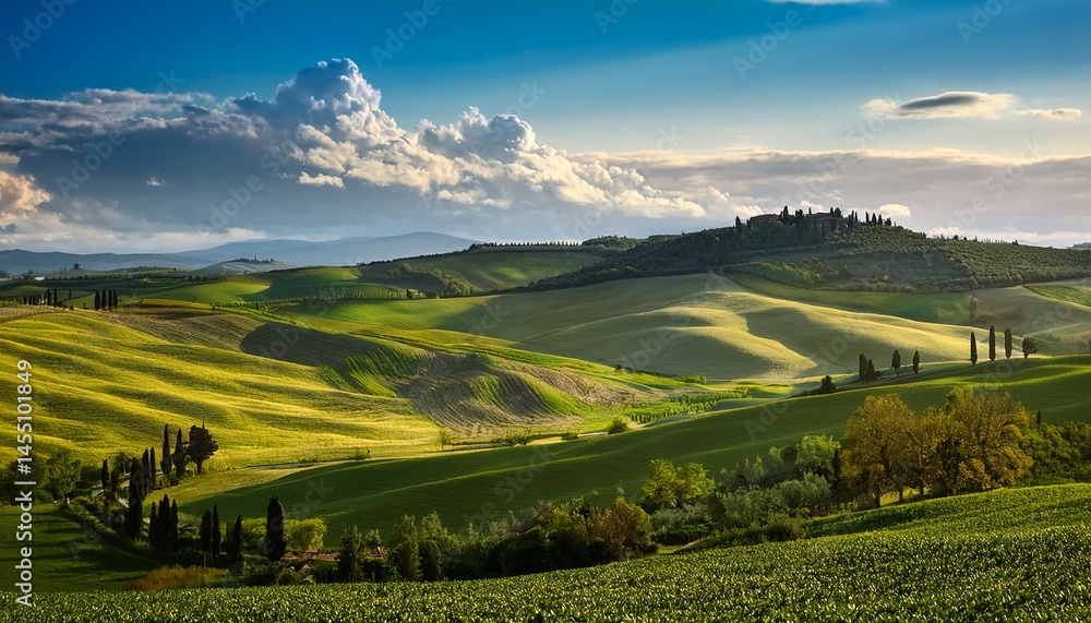 Obraz premium the hills in the tuscan countryside timelapse