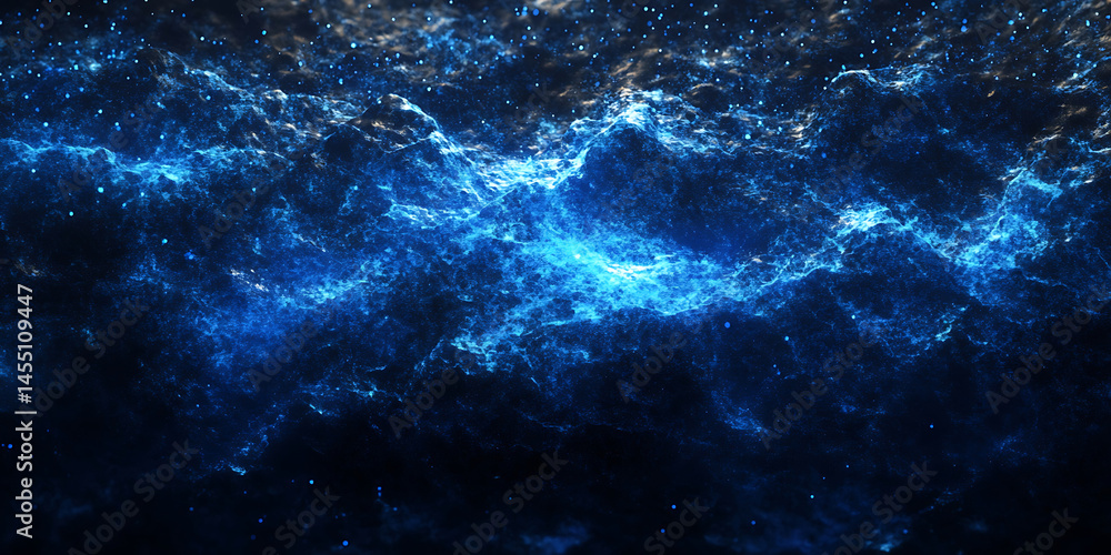 Obraz premium Stunning Blue Nebula Background Image