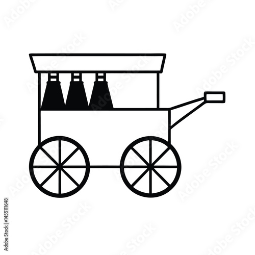 vector illustration of a carriage