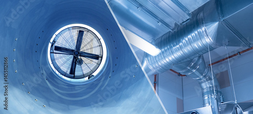 Photos Industrial ventilation pipes