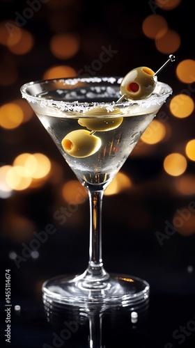 Wallpaper Mural Elegant martini with olives Torontodigital.ca