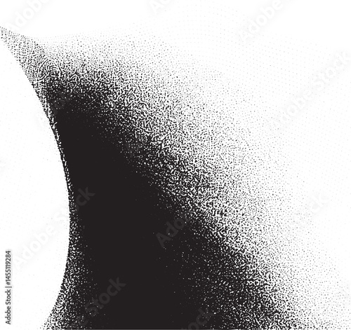 A dark curve of light contrasts with a bright white area creating a dynamic shadow effect.
