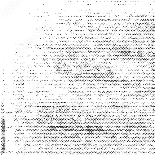 A dense textured of small dark dots gradually transitions into lighter gray tones.