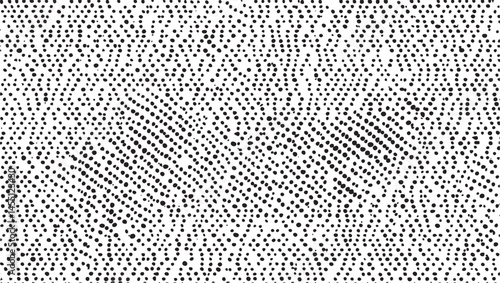 A dense textured field of small white dots creates a mesmerizing .