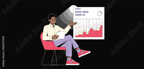 Analyzing Data Visualizations on a Digital Dashboard
