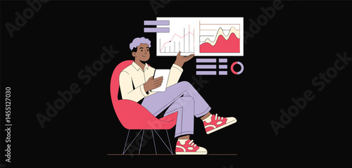 Analyzing Data Visualizations on a Digital Dashboard
