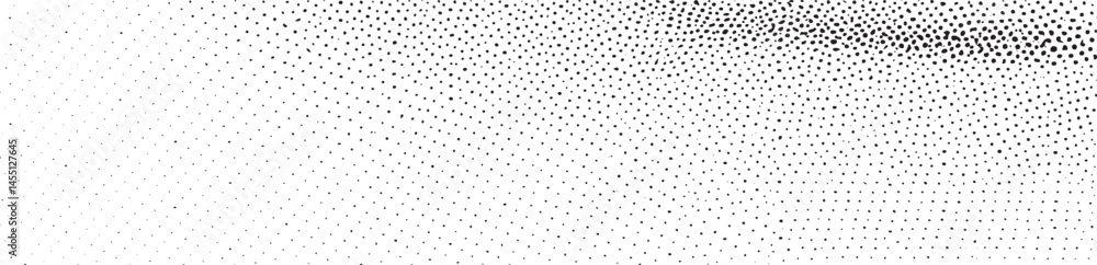 A stark horizontal of small white dots contrasts against a black background. A stark horizontal of small white dots contrasts against a black background.