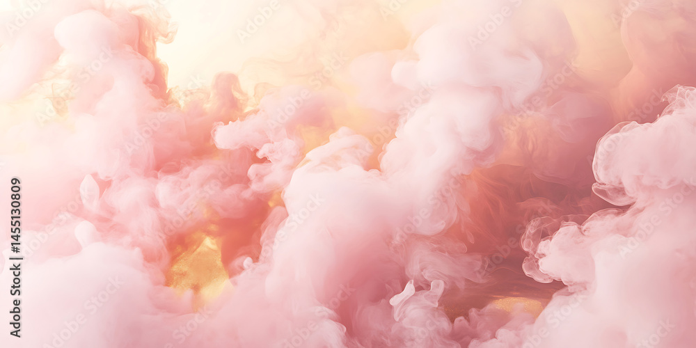 Fototapeta premium Pink Cloud Background: Soft Pastel Sky Texture