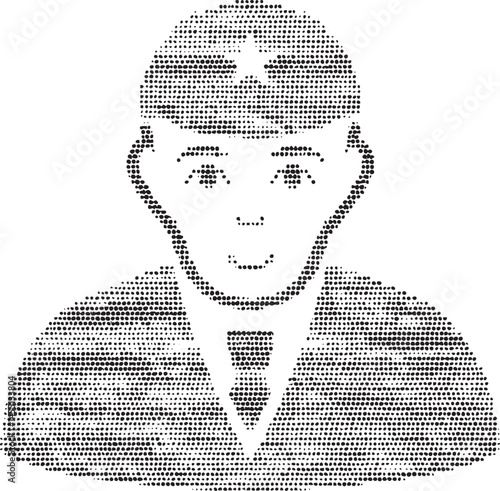A distinguished man wears a formal suit with a peaked hat and star insignia.