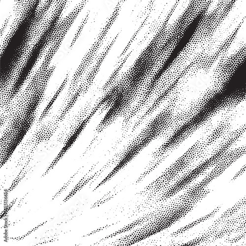 Black and white textured fabric creates a dynamic diagonal .