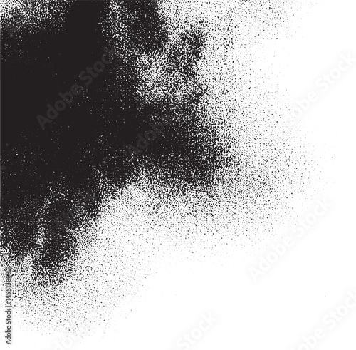 A stark contrast of dark and light textures blends seamlessly together.