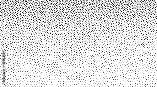 A seamless gradient transitions from white to black composed of numerous small dots.