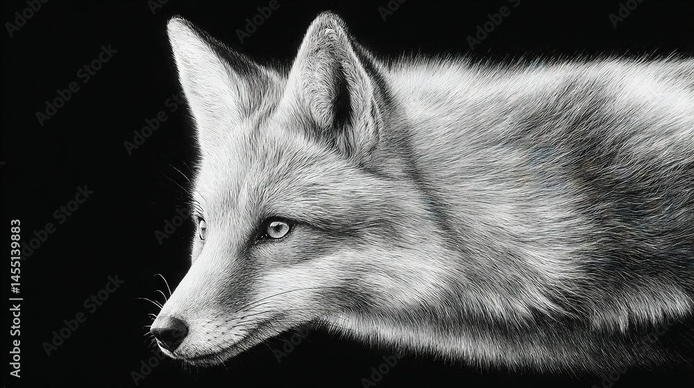 Naklejka premium Black Wolf Eyes