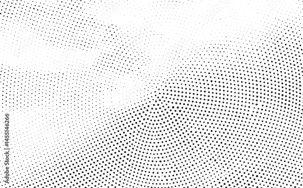 A grayscale gradient of numerous small evenly spaced dots creates a dynamic wave-like . A grayscale gradient of numerous small evenly spaced dots creates a dynamic wave-like .