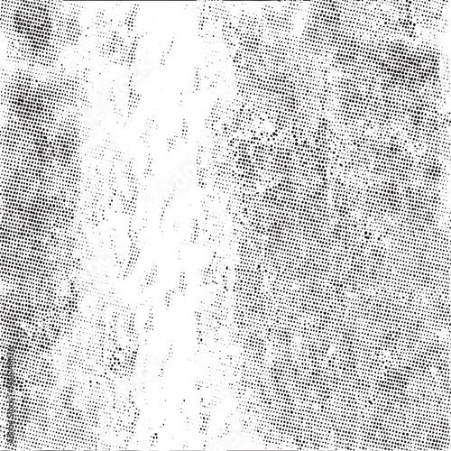 A textured black and white reveals a complex network of tiny dots.