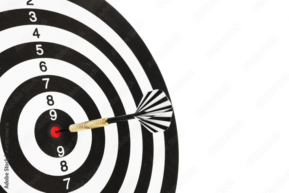 Targeting. Dart board with arrow isolated on white Targeting. Dart board with arrow isolated on white