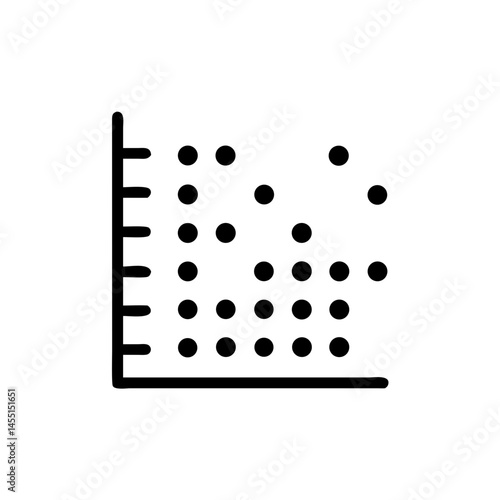 Scatter plot diagram illustrating data distribution  
