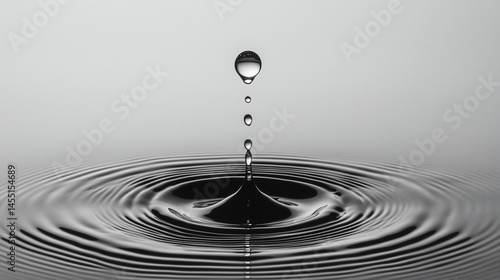 Water droplet impacting a water surface