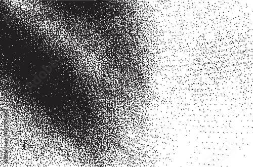 A grayscale portrait gradually transitions from black to white revealing a blurred human face.