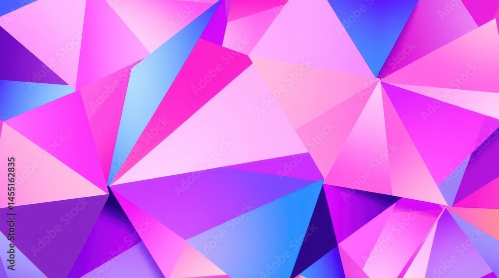 Fototapeta premium Abstract polygonal vibrant color design
