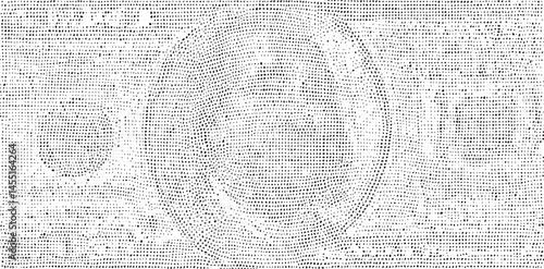 A circular of interconnected dots creates a visually arresting .