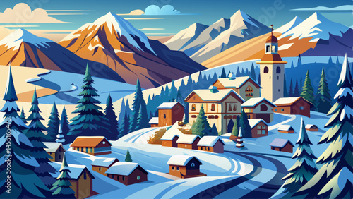 sauze d'Oulx landscape winter 3