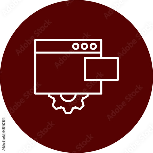 Ab Testing Vector Line Brown Circle Icon Design