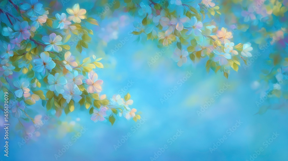Delicate Spring Blossoms Soft Pastel Floral Background Beautiful Nature Scenery Delicate Spring Blossoms Soft Pastel Floral Background Beautiful Nature Scenery