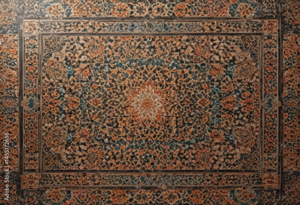 Intricate Moroccan geometric pattern, flat design, seamless repeat , style, digital Intricate Moroccan geometric pattern, flat design, seamless repeat , style, digital