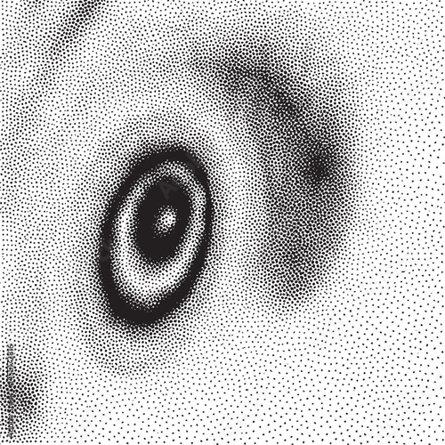 A detailed monochrome eye focuses sharply against a textured background.