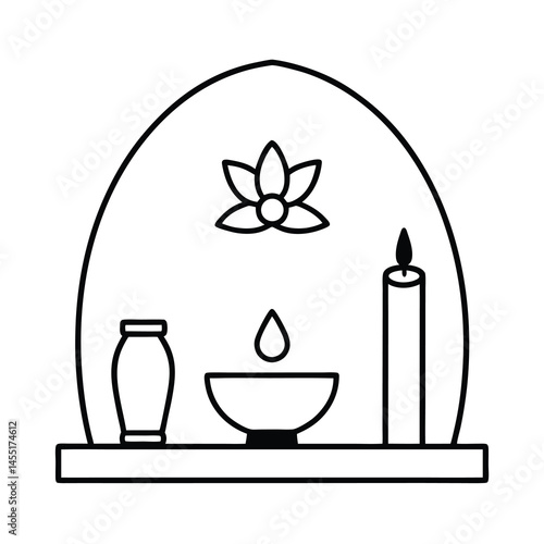 spa and wellness icons