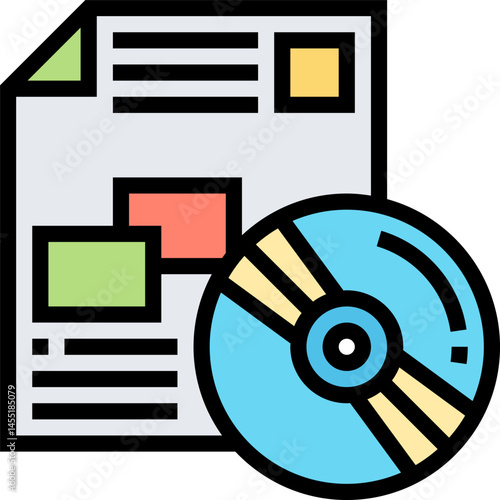 data illustration on a white background    