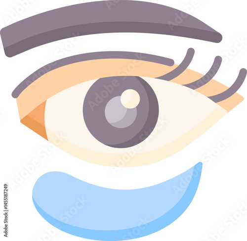eye patch illustration on a white background     