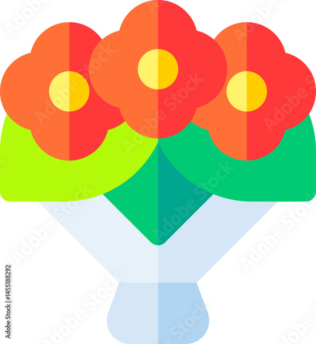 flower bouquet illustration on a white background     