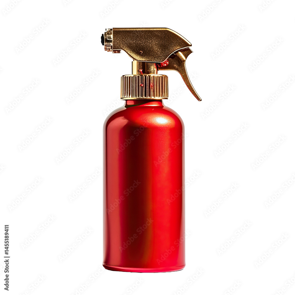 Red spray bottle, metallic Red spray bottle, metallic