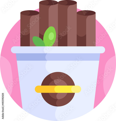 ice cream illustration on a white background     